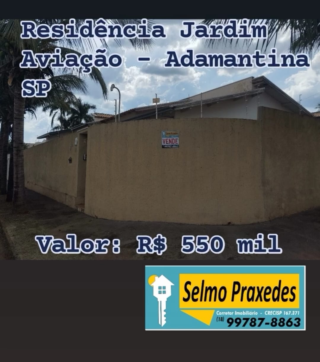 Residência Jardim Aviação – Adamantina – R$ 550.000,00